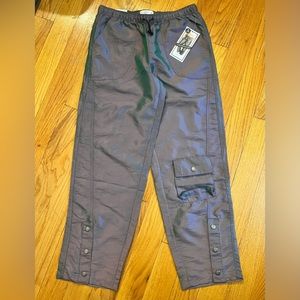 New Hi rise parachute pants reflective Small